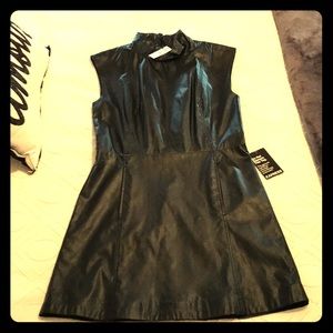 Express Faux Leather Sleeveless Dress Size 4